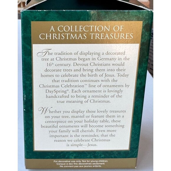 VTG DaySpring Christmas Celebration Collection Remember Me Cross Ornament (READ) - Picture 3 of 7
